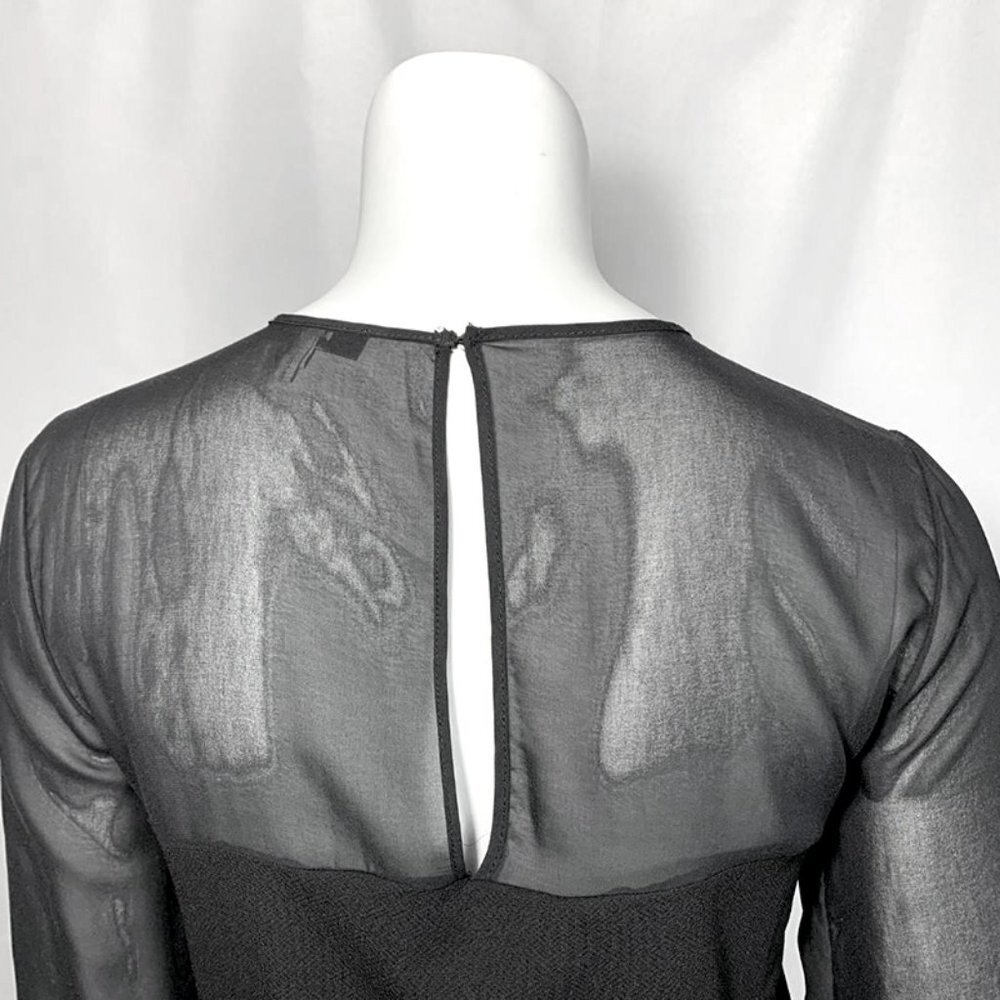 REISS Miranda Sheer Sleeve Top - Picture 7 of 9